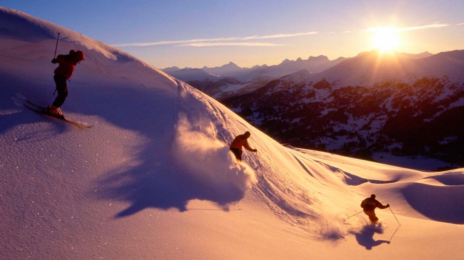 Skiing in the Swiss Alps